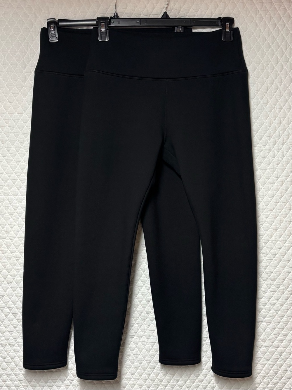 High Waisted Thermal Fleece Lined Leggings 2-pair